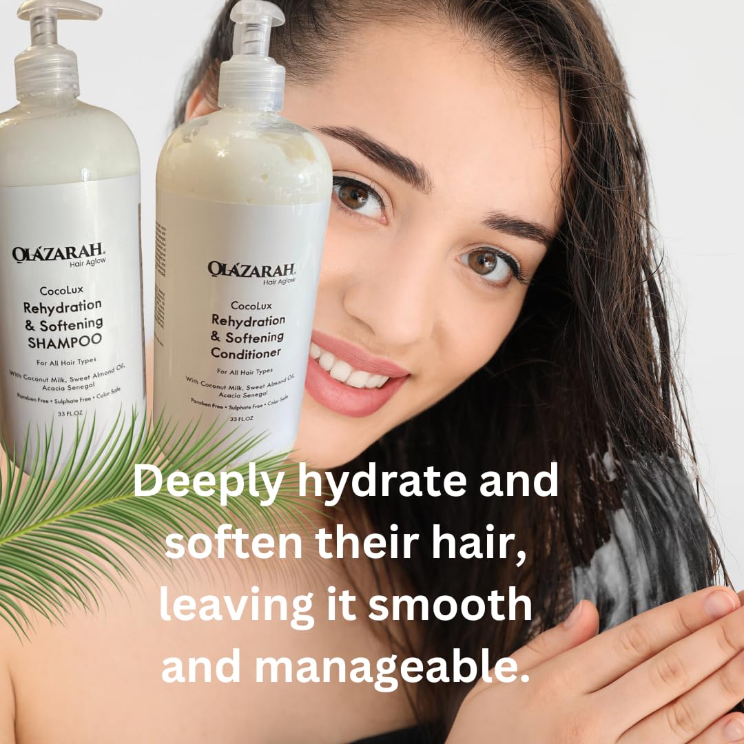Shampoo & Conditioner Set with Coconut Milk & Sweet Almond Oil L358334