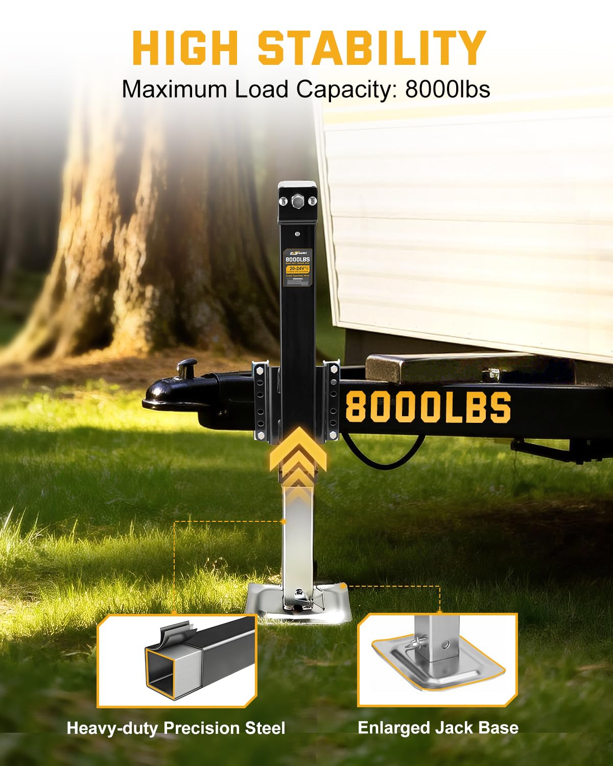 8000 lbs A-Frame Trailer Jack K40452