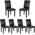 Black Upholstered Dining Chairs Set of 6 J51869
