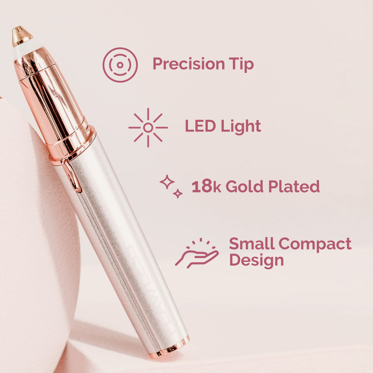 Eyebrow Hair Remover Electric Razor with LED Light Z754230