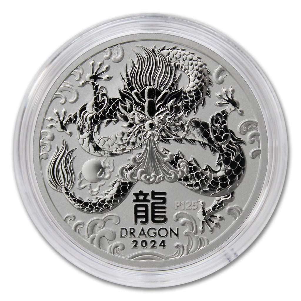 1 oz Australian Silver Year of the Dragon Coin Z11885
