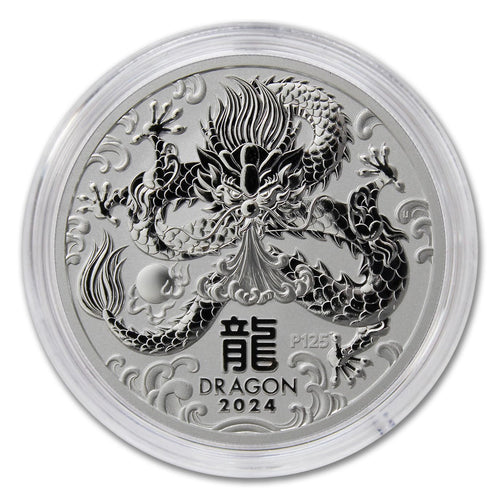 1 oz Australian Silver Year of the Dragon Coin Z11885
