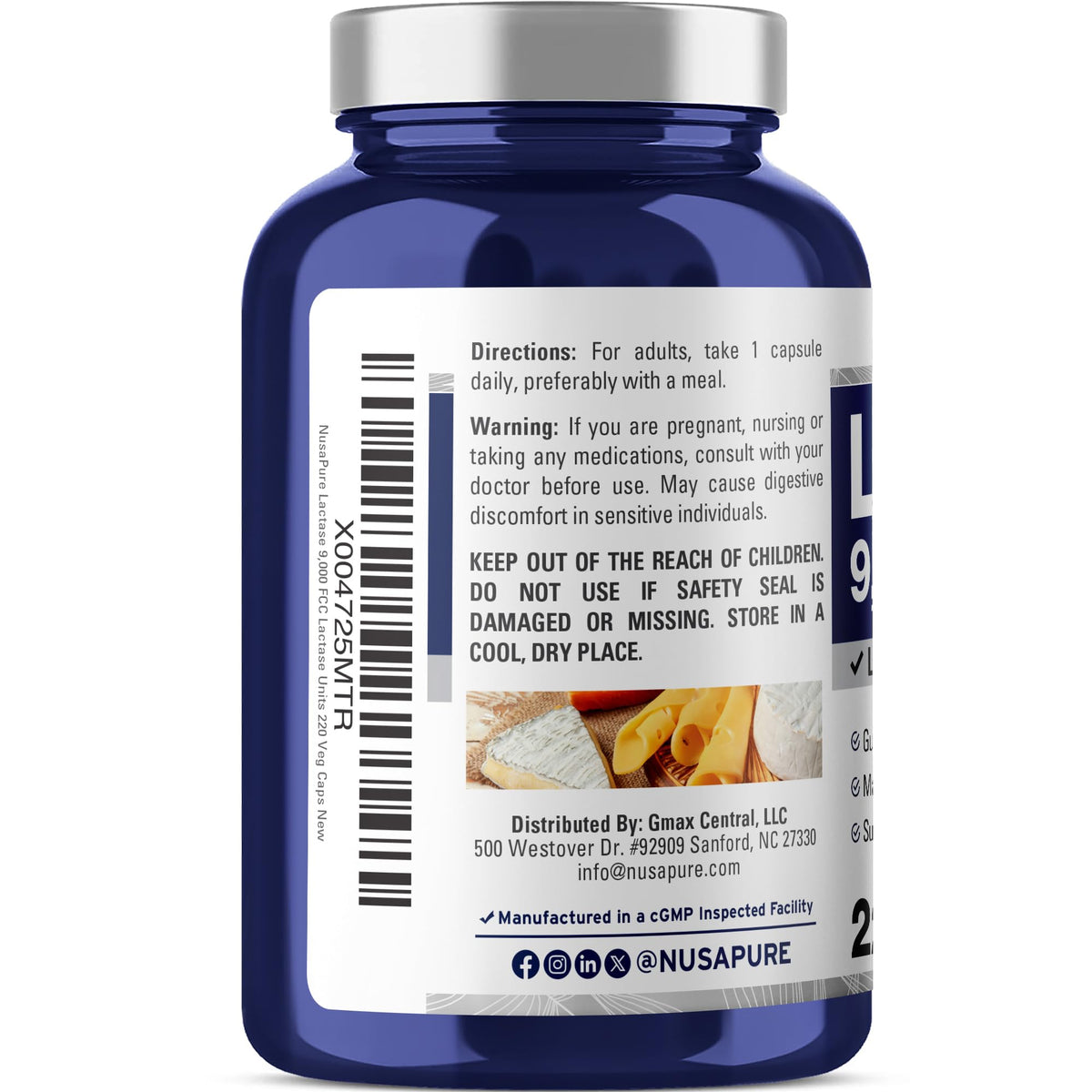 Vegan Lactase Enzyme 220 Veg Capsules K866626