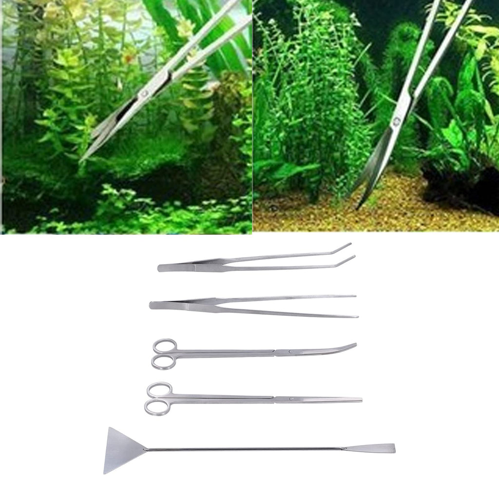 5-in-1 Stainless Steel Aquarium Maintenance Kit L4863