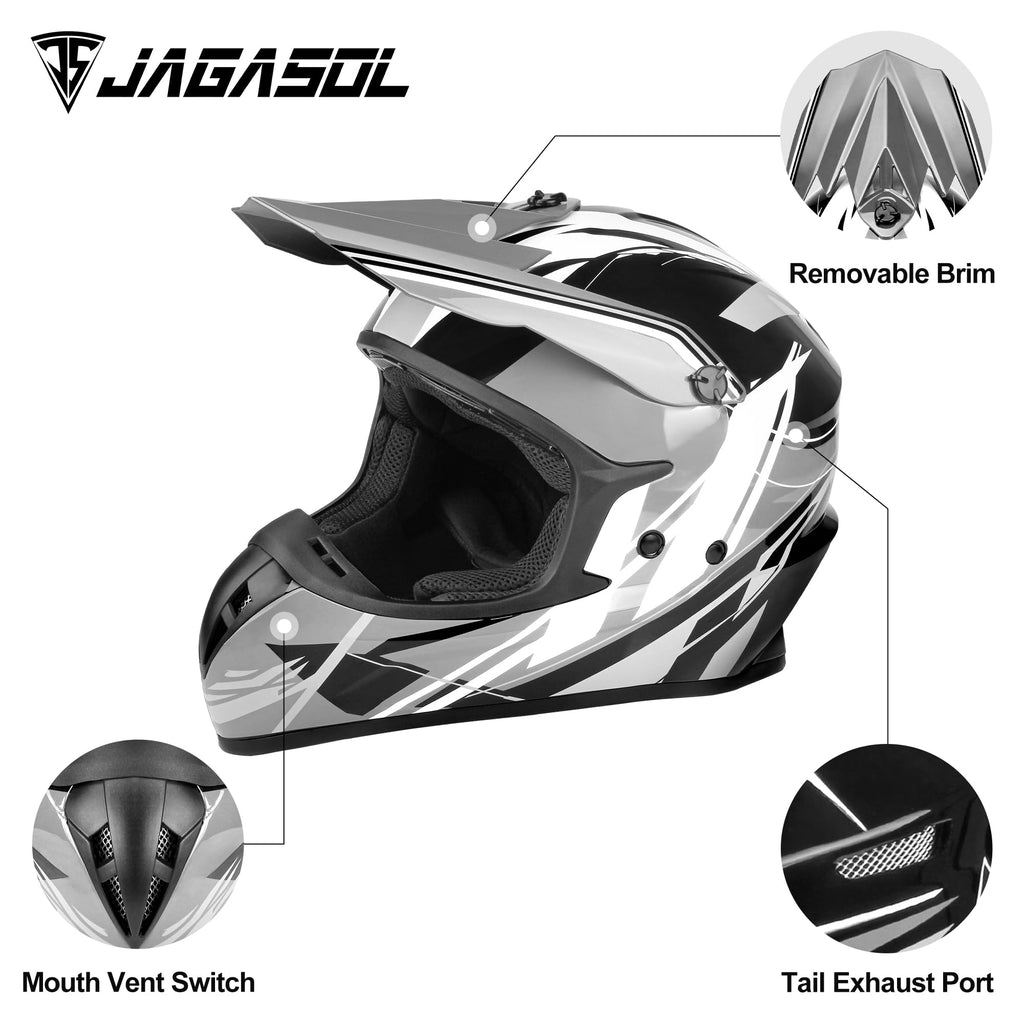 DOT Off Road Full Face Motorcycle Helmet I64552