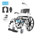 17.5in Adjustable Aluminum Shower Wheelchair with Brake A70011