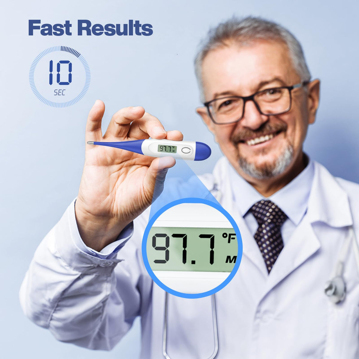 Digital Thermometer Dark Blue Z51986