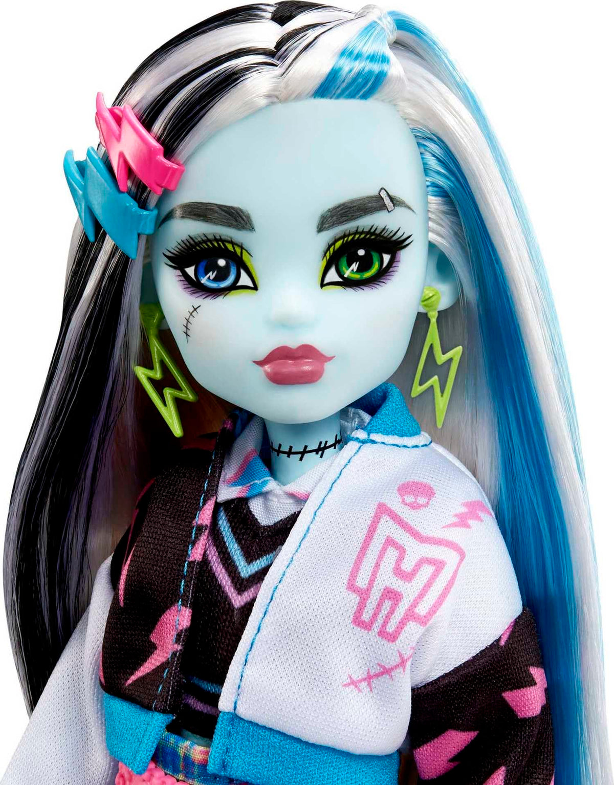 Monster High Doll with Blue & Black Streaked Hair F903
