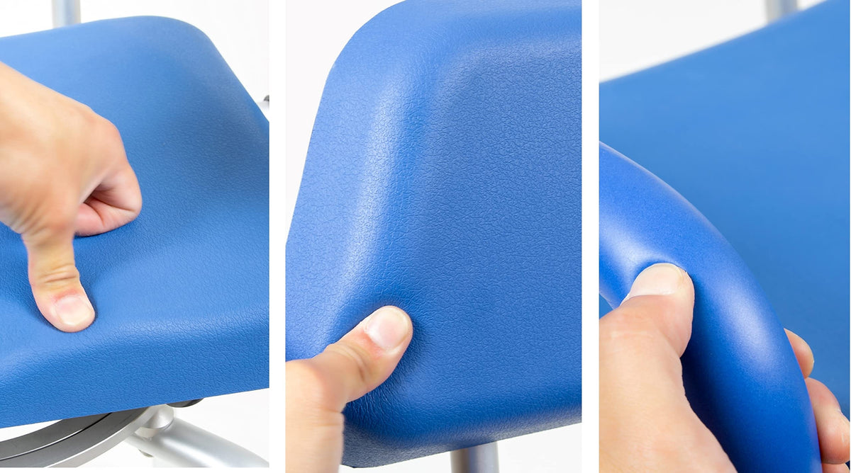 Blue Padded Shower Chair with Back and Arms G924