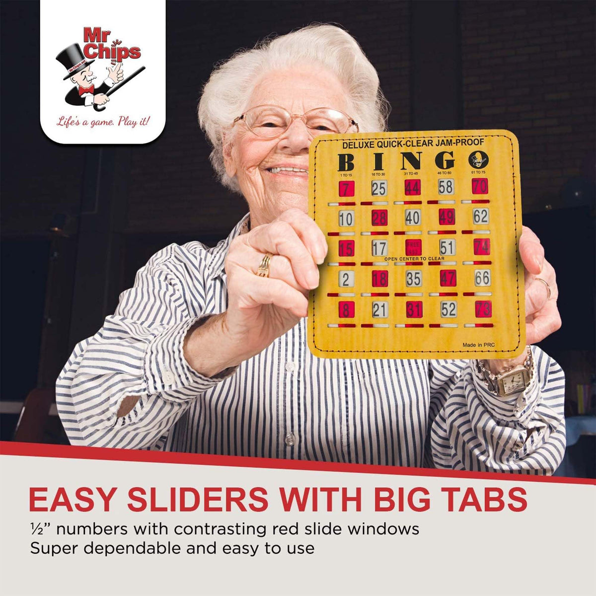 Bingo Cards with Sliding Windows 100 Pack G229338