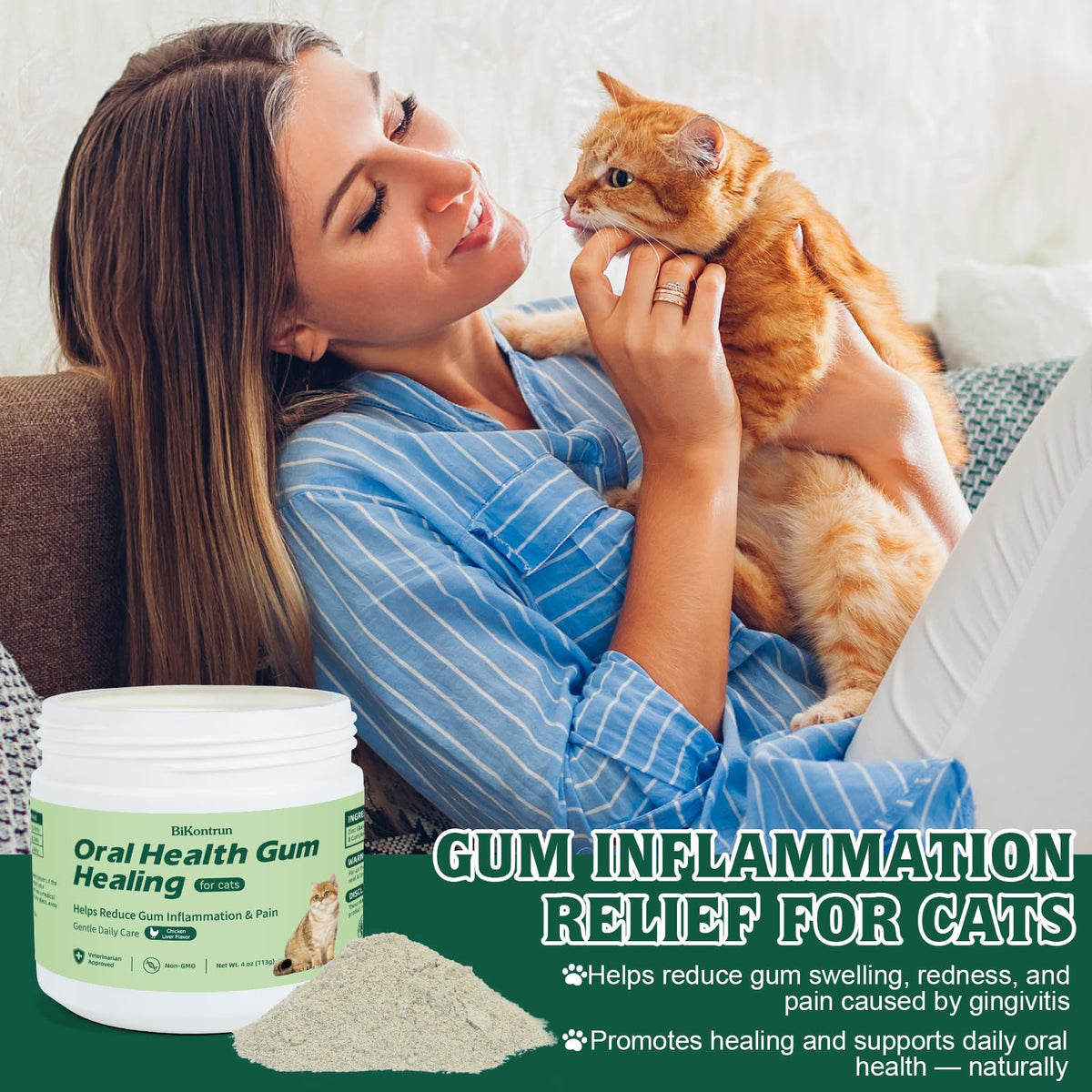 Natural Plant-Based Cat Oral Care 4 oz O5481