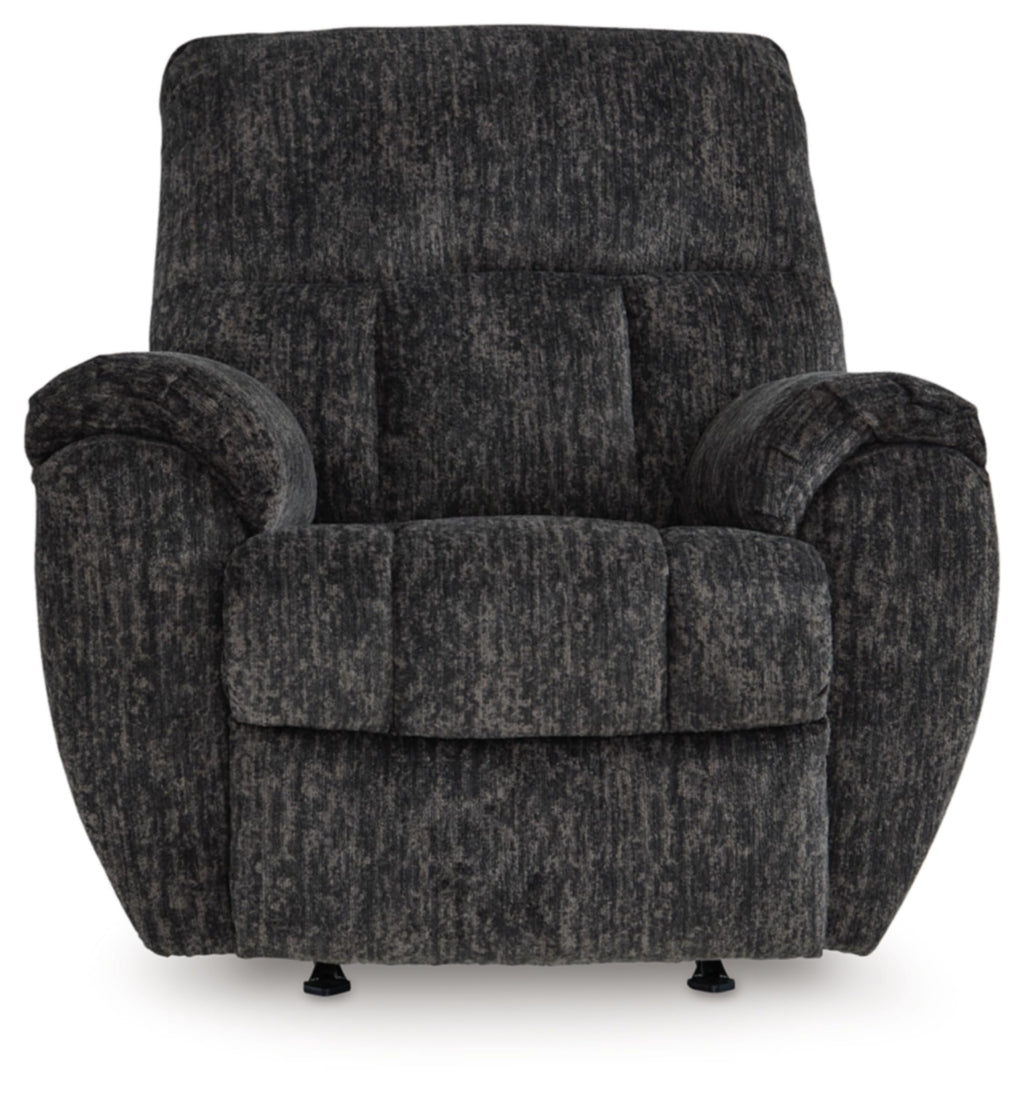 Gray Chenille Rocker Recliner Chair V7311