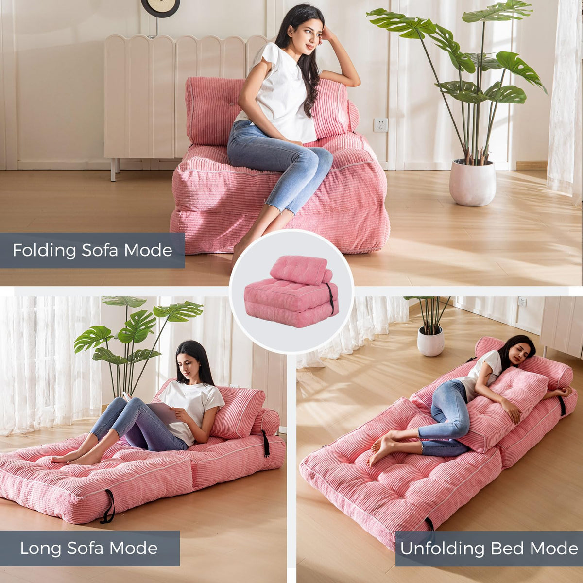 Folding Sofa Bed with Pillow N963