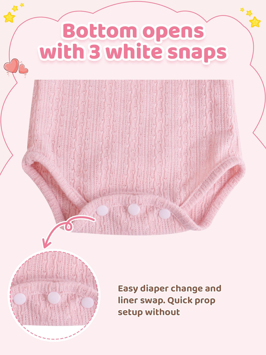 Pink Baby Doll Clothes 17-20 Inches V702