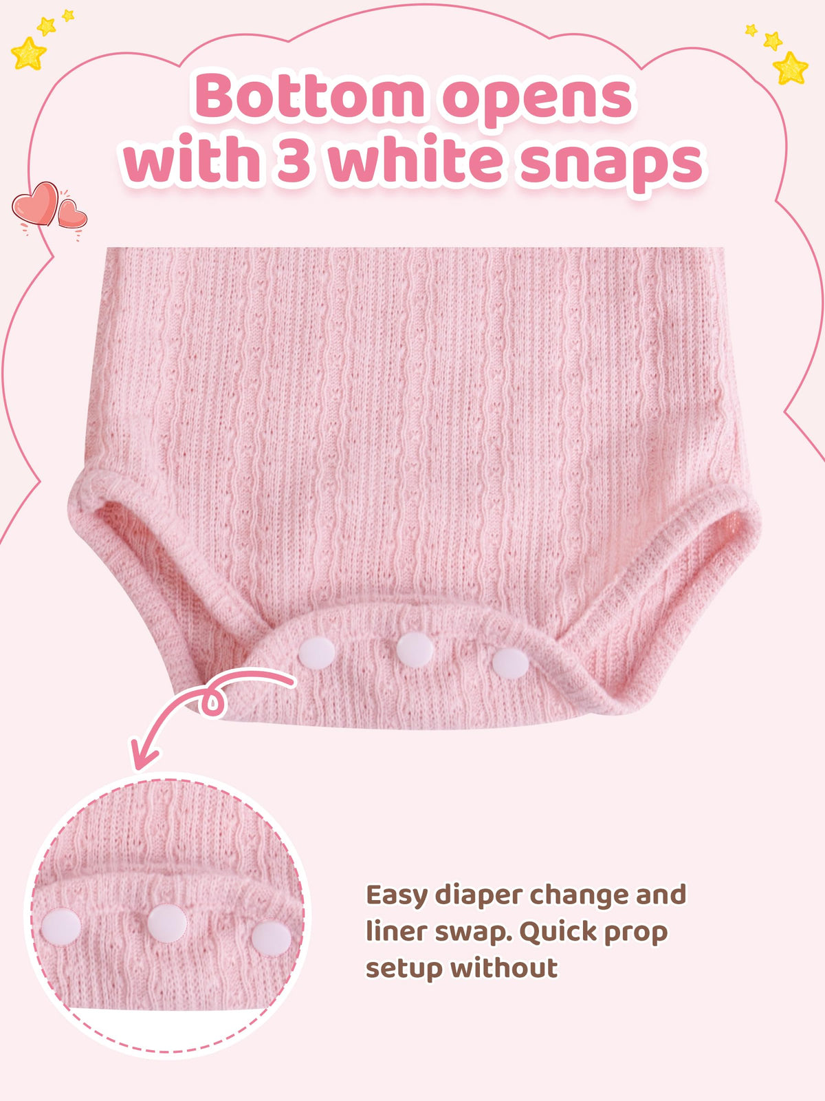 Pink Baby Doll Clothes 17-20 Inches V702