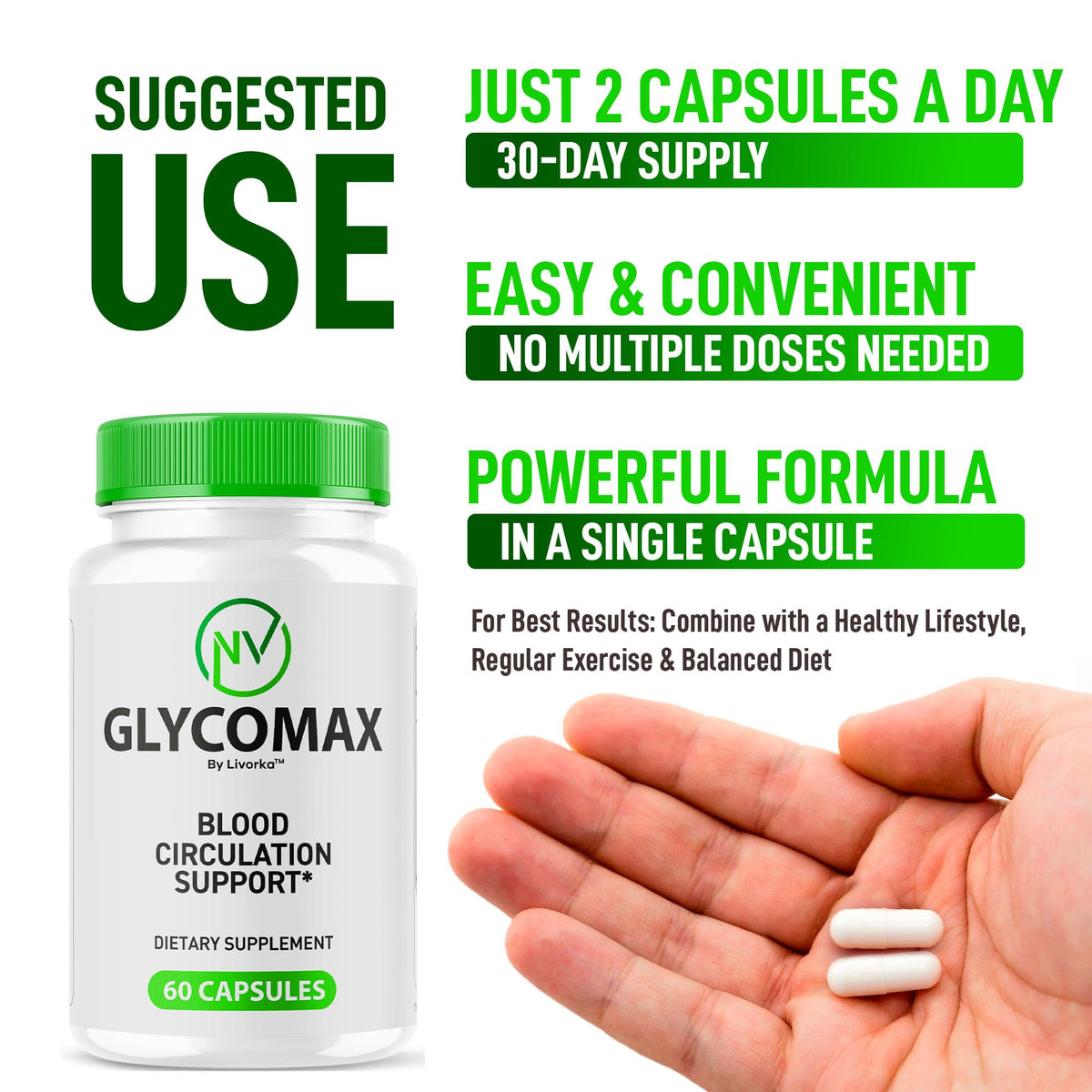 All Natural Capsules Supplement, 300 Capsules S400