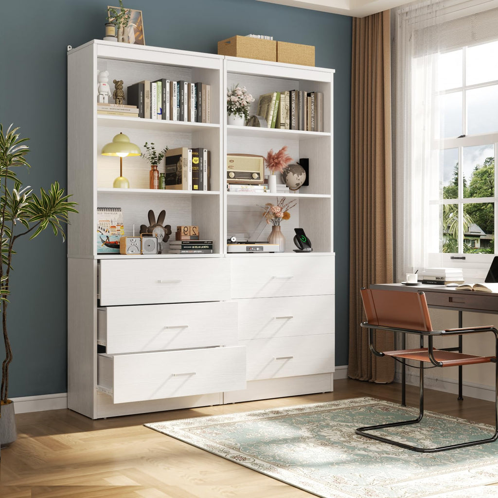23.6" White Closet Drawers System with 3 Drawers D286705
