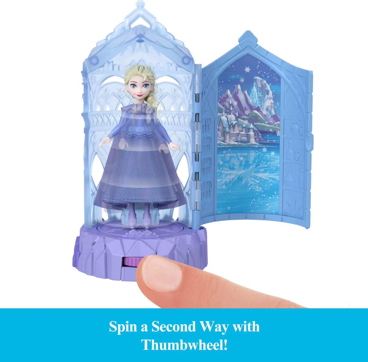 Small Dolls & Mini Castle Playsets with Spinning Doll Reveal M58623
