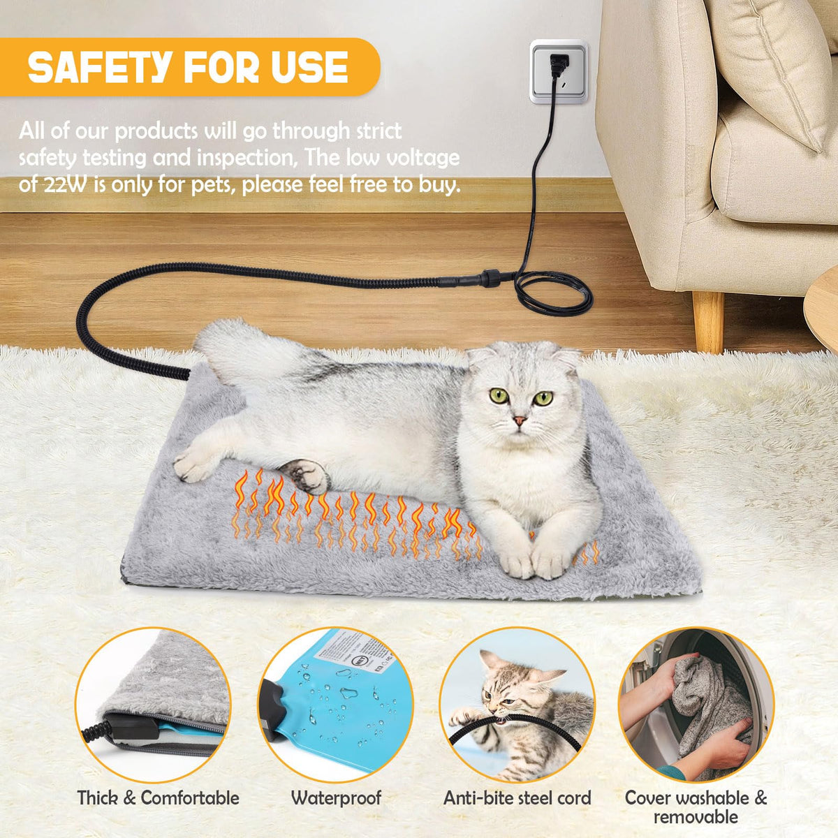 Heated Weatherproof Insulated Outdoor Cat House C574485