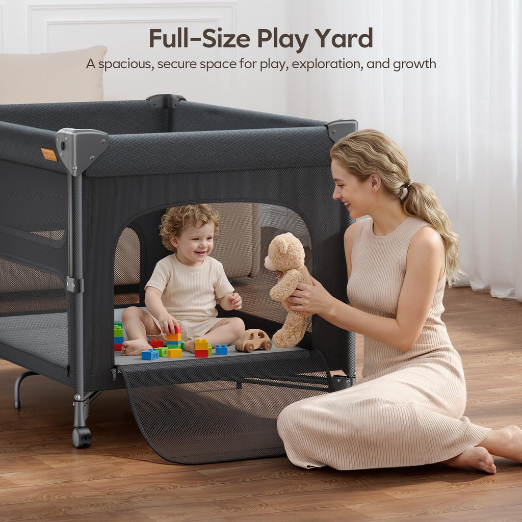 5-in-1 Baby Bassinet Bedside Crib with Changing Table Y9730