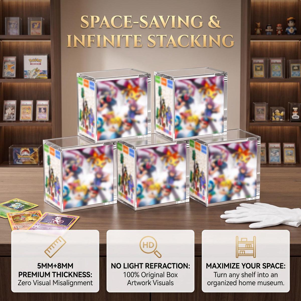 Acrylic Stackable Display Case 1 Pack V578