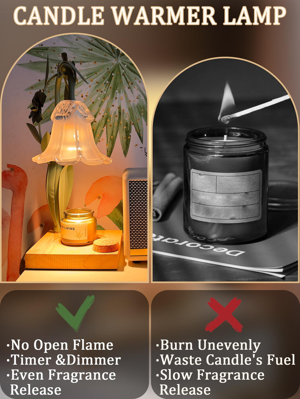 Candle Warmer with Timer & Dimmer W41799