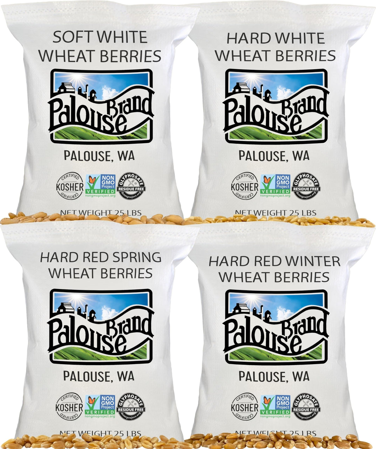 Hard Red Spring and Winter Soft and Hard White Wheat Berries 100 LBS X388985