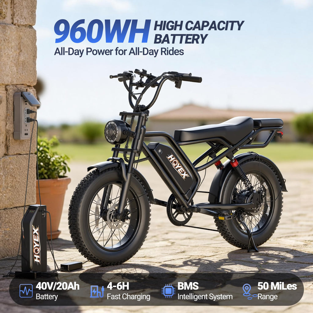 1500W 20" Fat Tire Electric Bike with 48V 20Ah Battery K34202