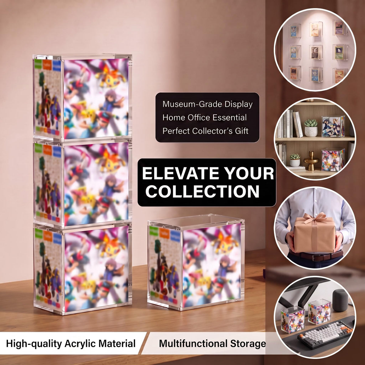Acrylic Stackable Display Case 1 Pack V578