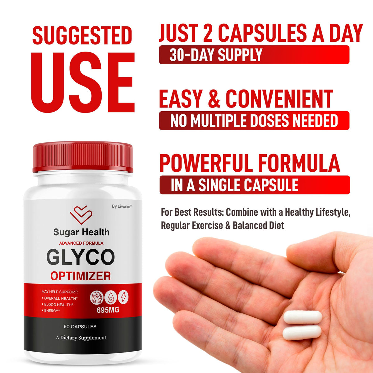 All Natural 180 Capsules Supplement Pills O692