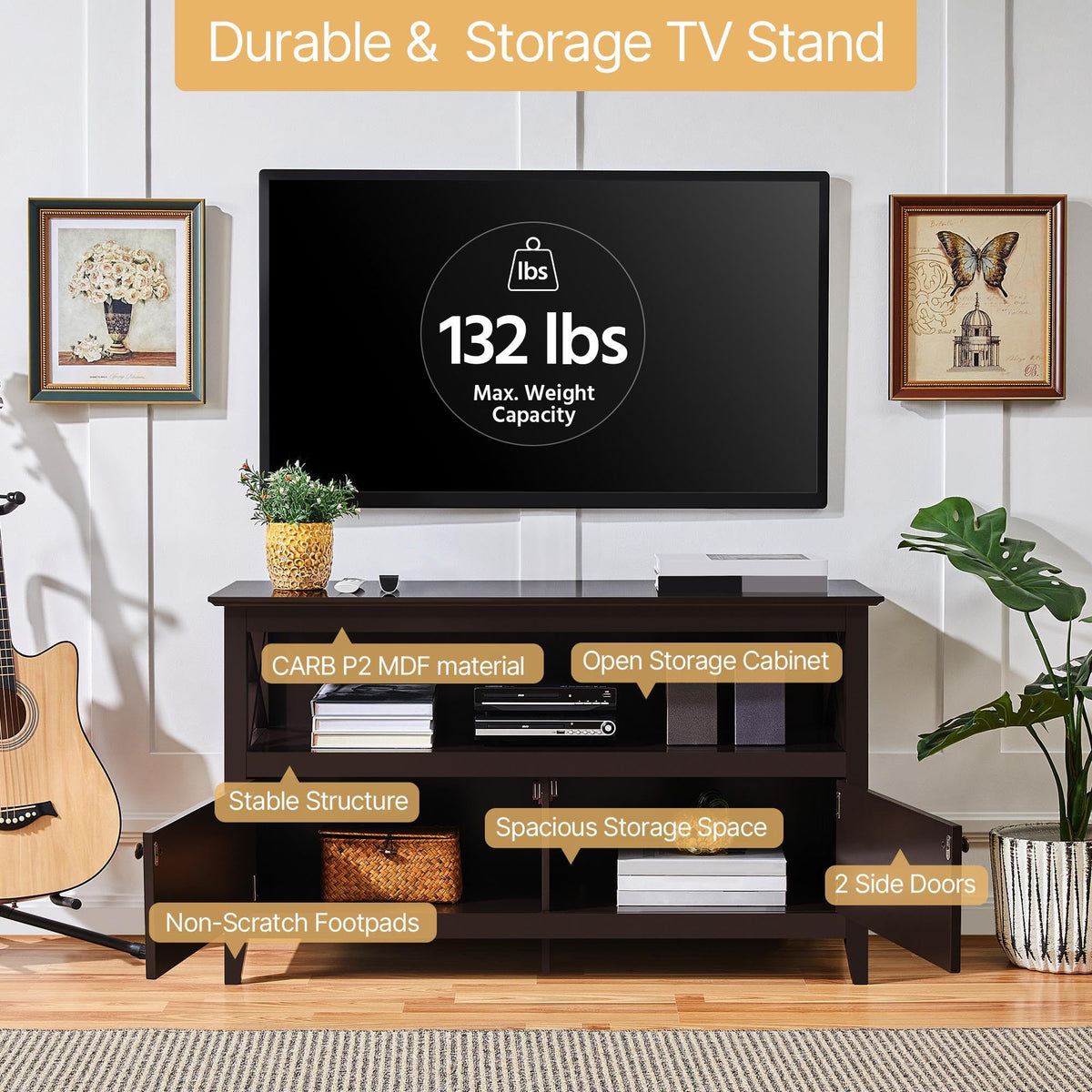 42in TV Stand with Storage G9272