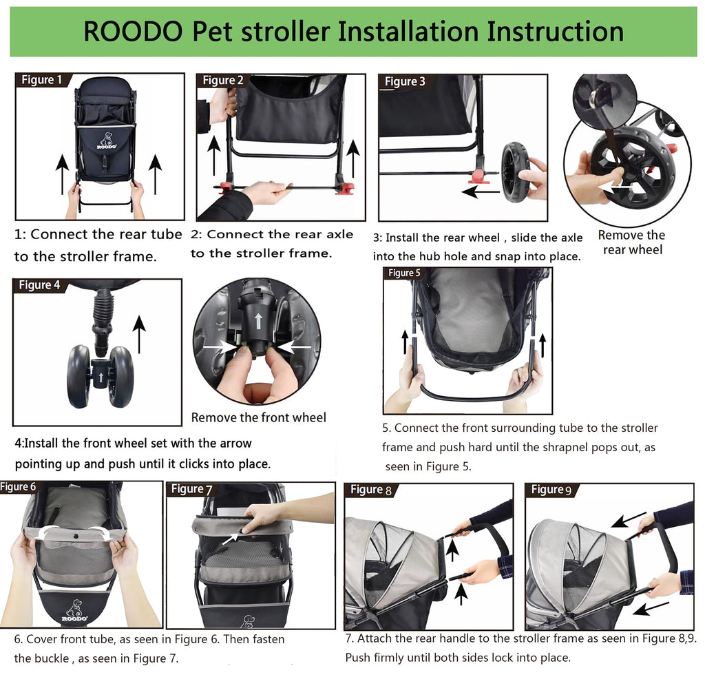 3 Wheel Foldable Pet Stroller S47704