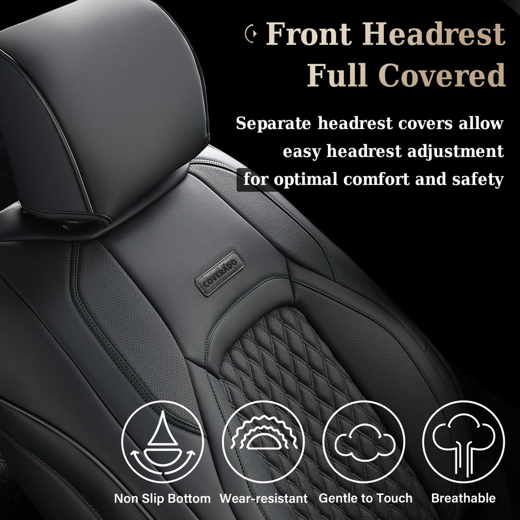 Waterproof Faux Leather Full Coverage Seat Covers Z428408
