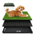 23''X17'' Artificial Turf Dog Grass Pad with Tray E617302