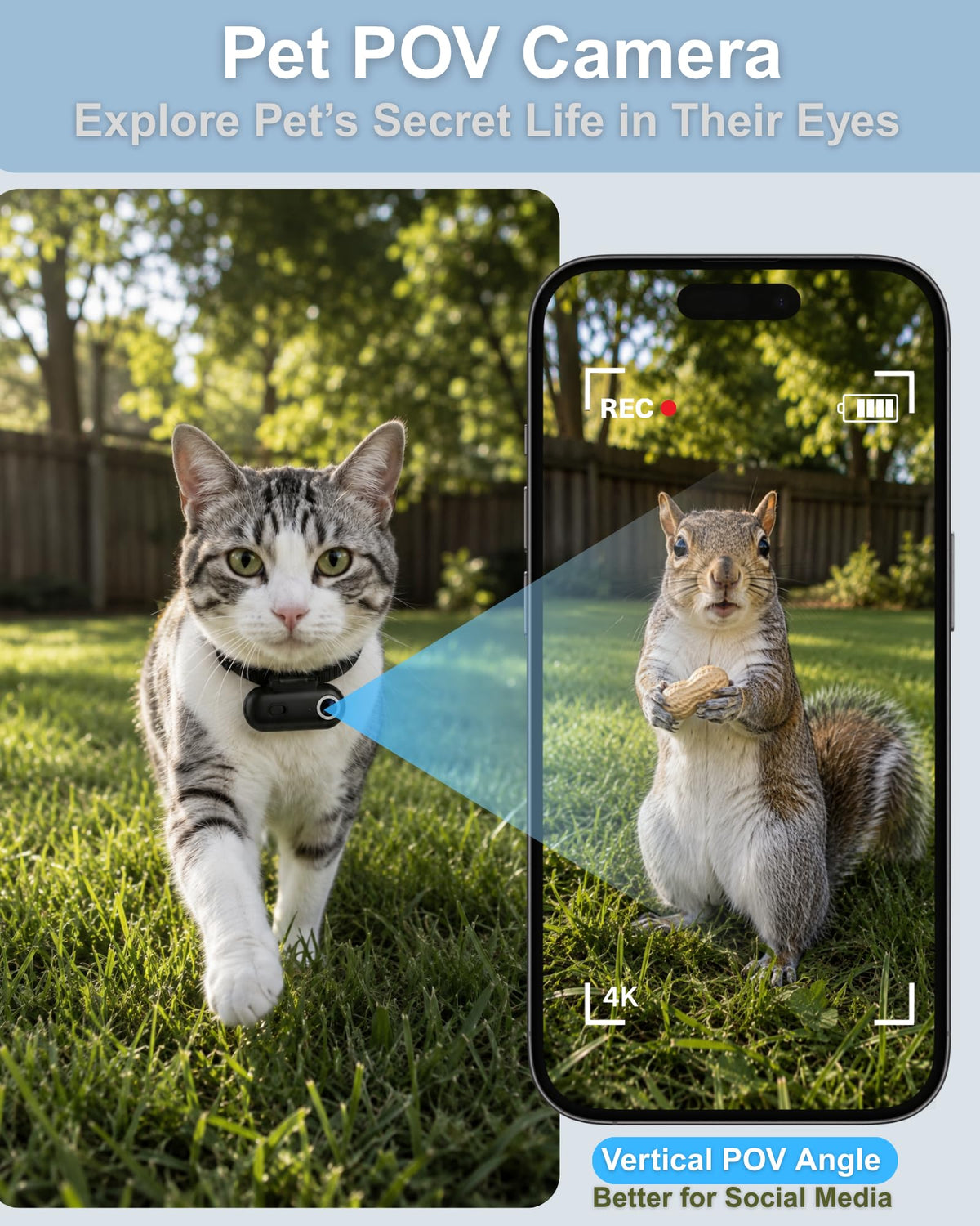 Cat Camera Collar with APP C795913