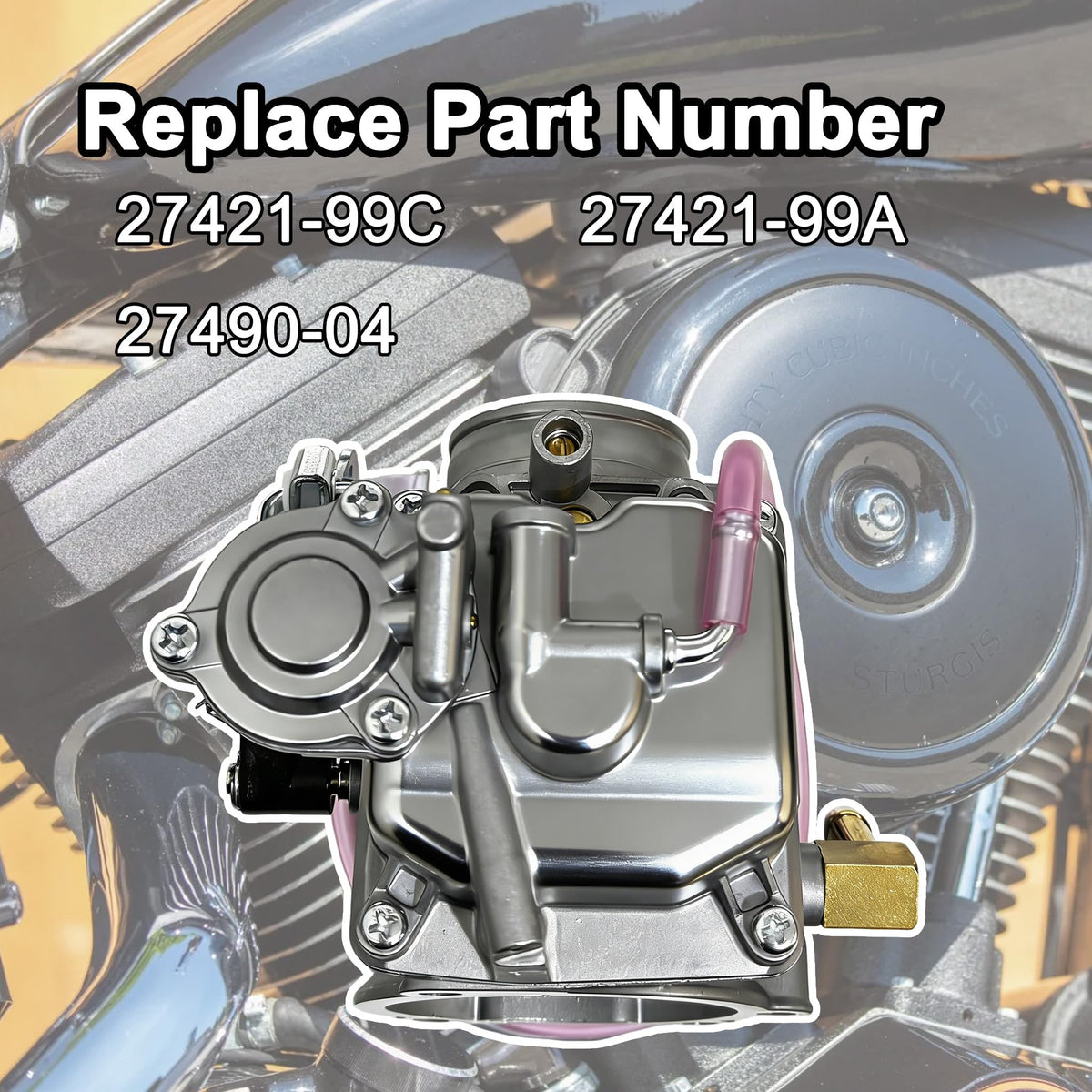 CV40 Carburetor with Choke Cable Replacement X34788