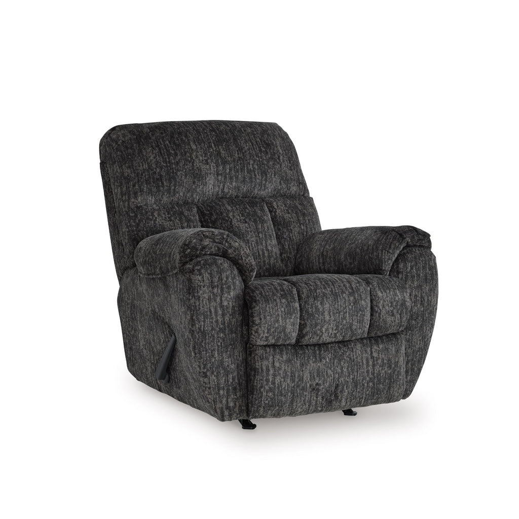 Gray Chenille Rocker Recliner Chair V7311