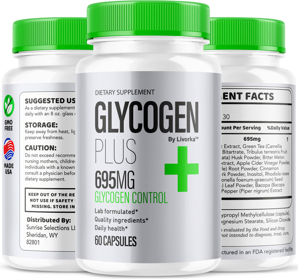 All Natural Glycogen Support Capsules, 180 Capsules Q942476