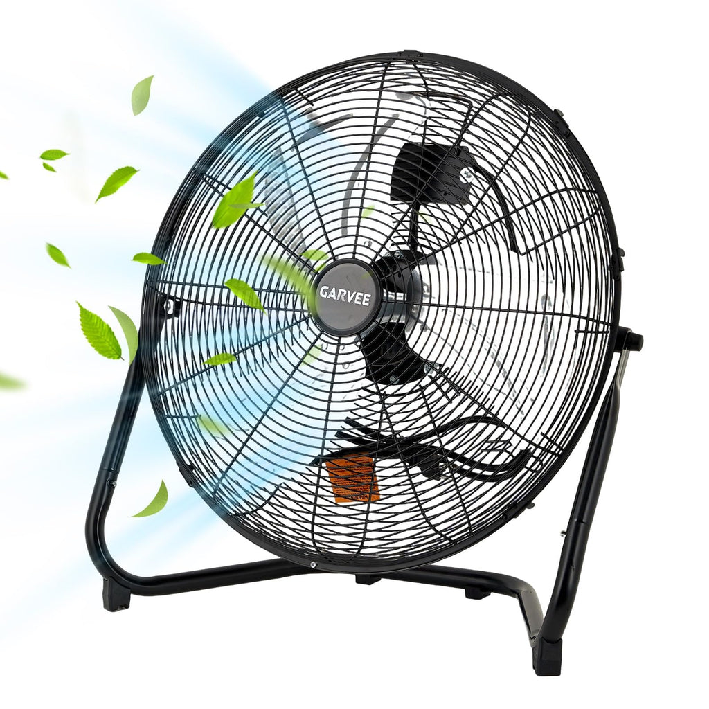 20 Inch 3 Speeds High Velocity Metal Floor Fan N1460