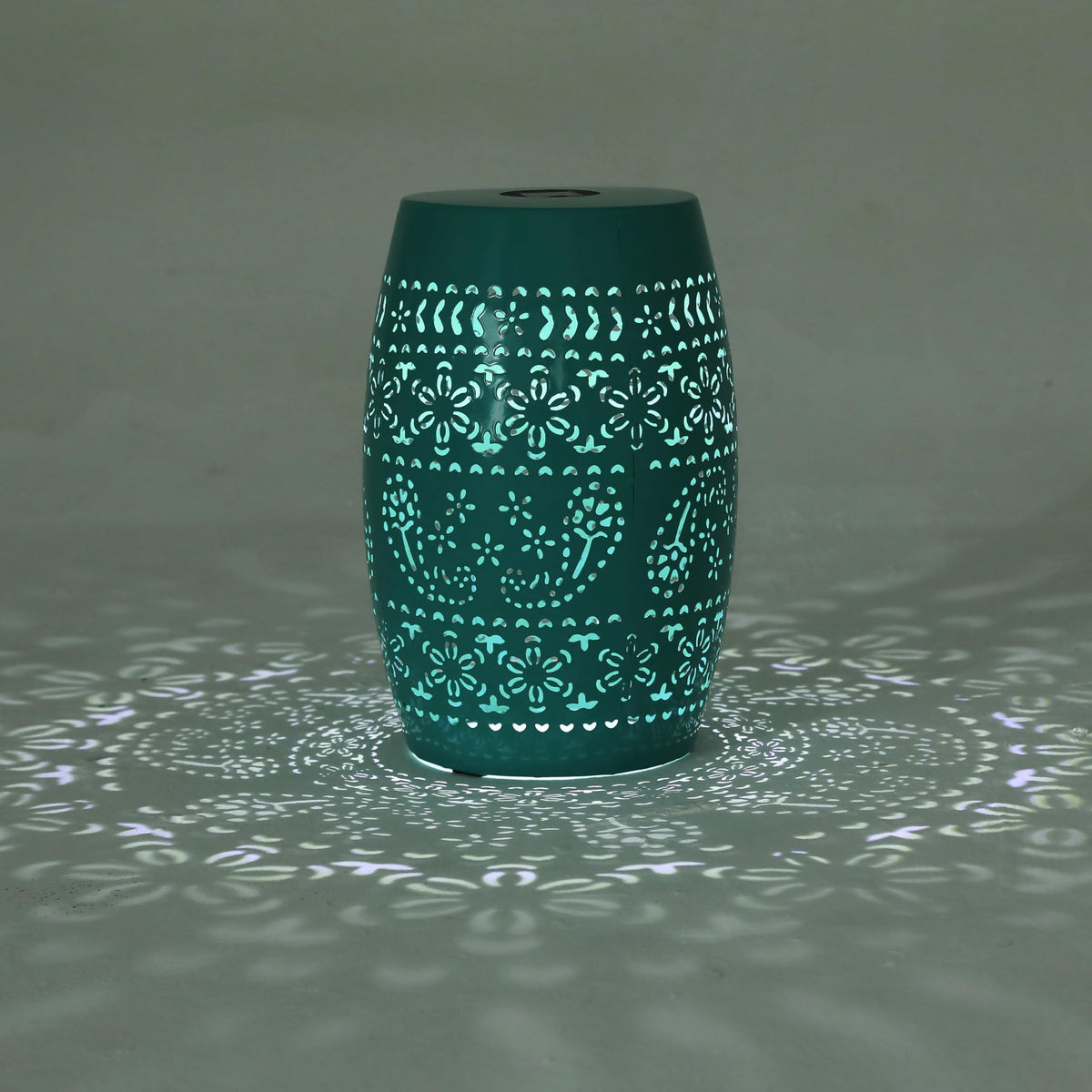 Teal Metal Patio Side Table P67308
