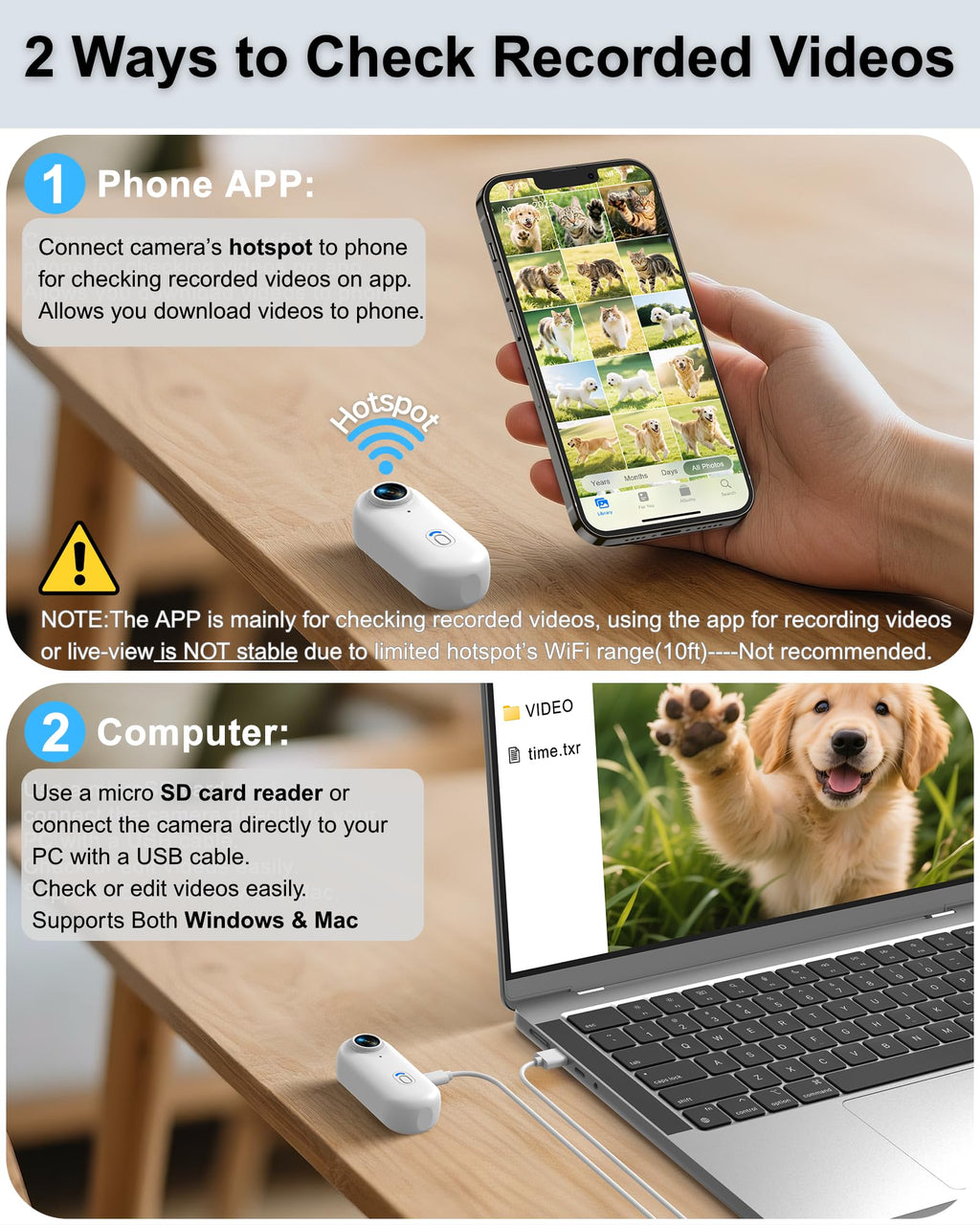 Cat Camera Collar with APP C795913
