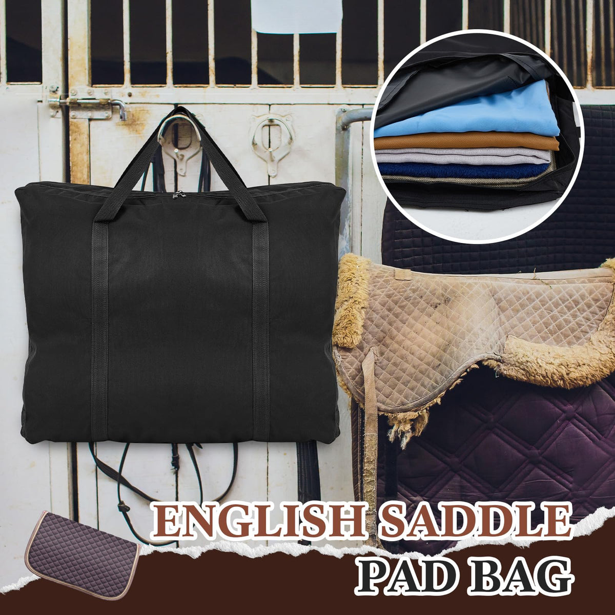 Saddle Pad Bag with Multiple Compartments X670