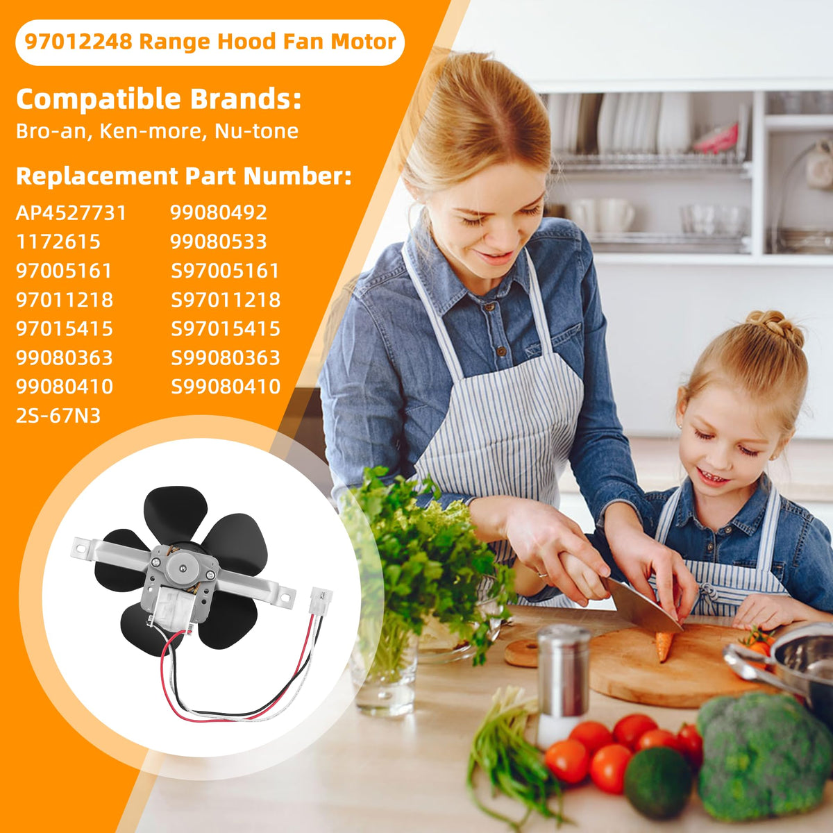 Range Hood Fan Motor J31760