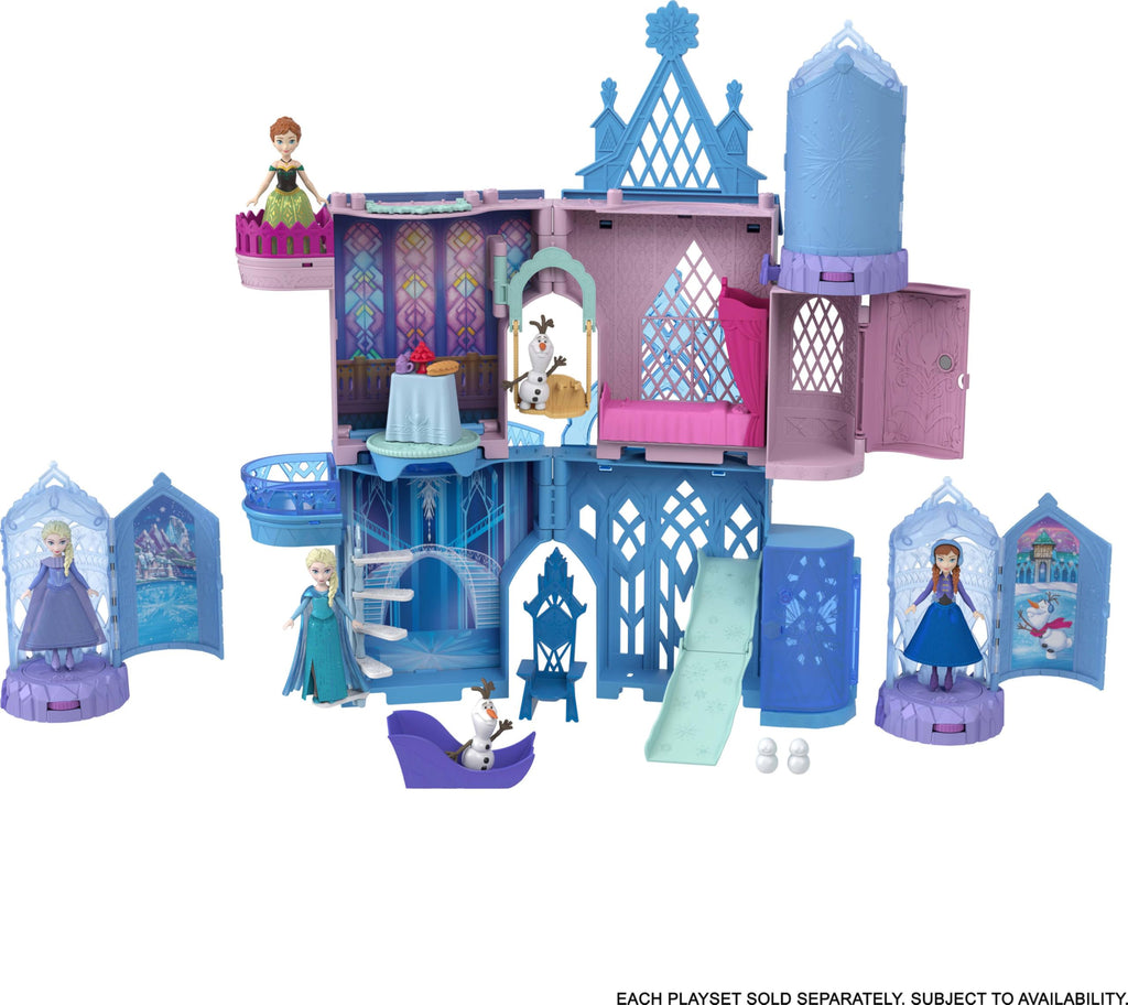 Small Dolls & Mini Castle Playsets with Spinning Doll Reveal M58623