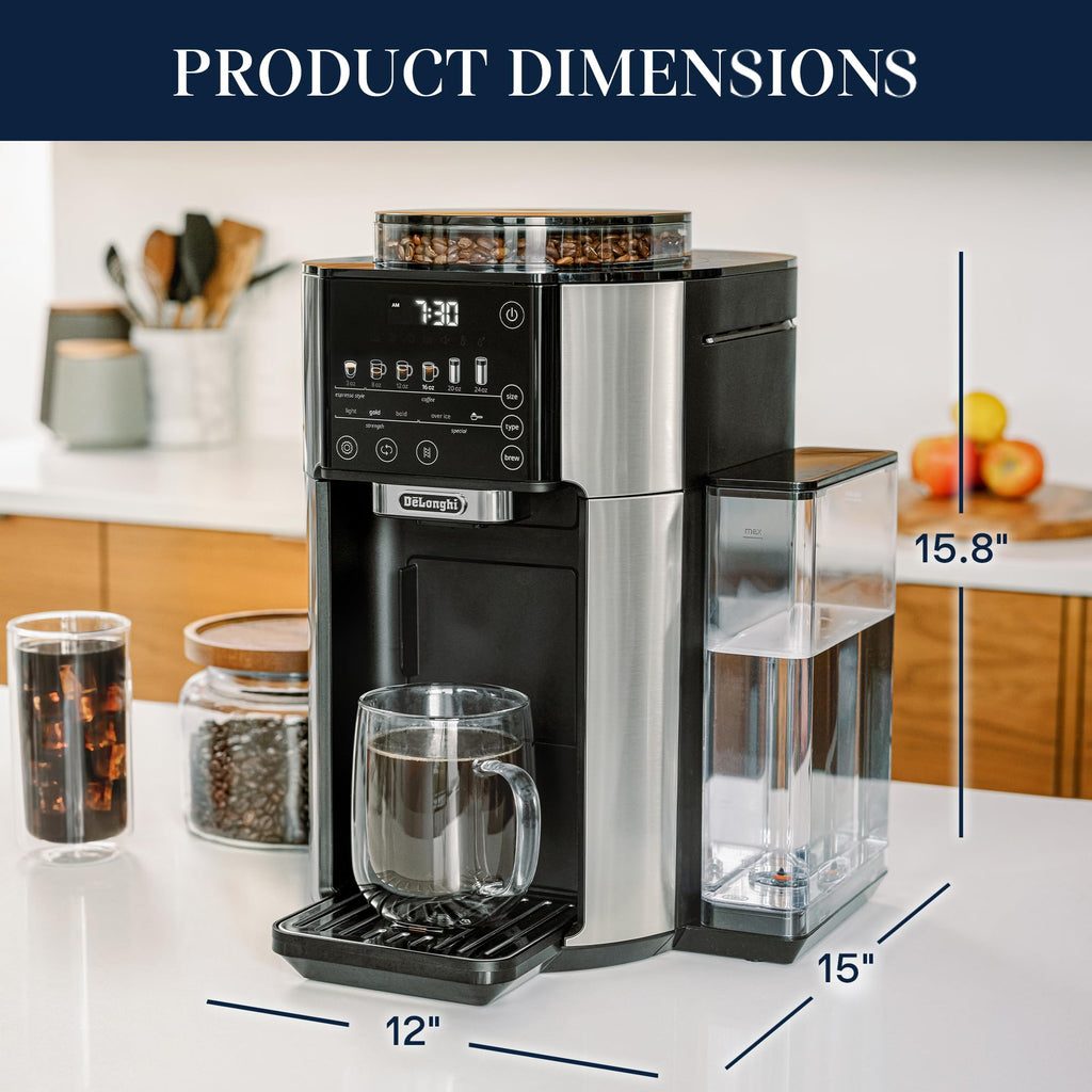 Drip Coffee Maker with Built-In Grinder W812