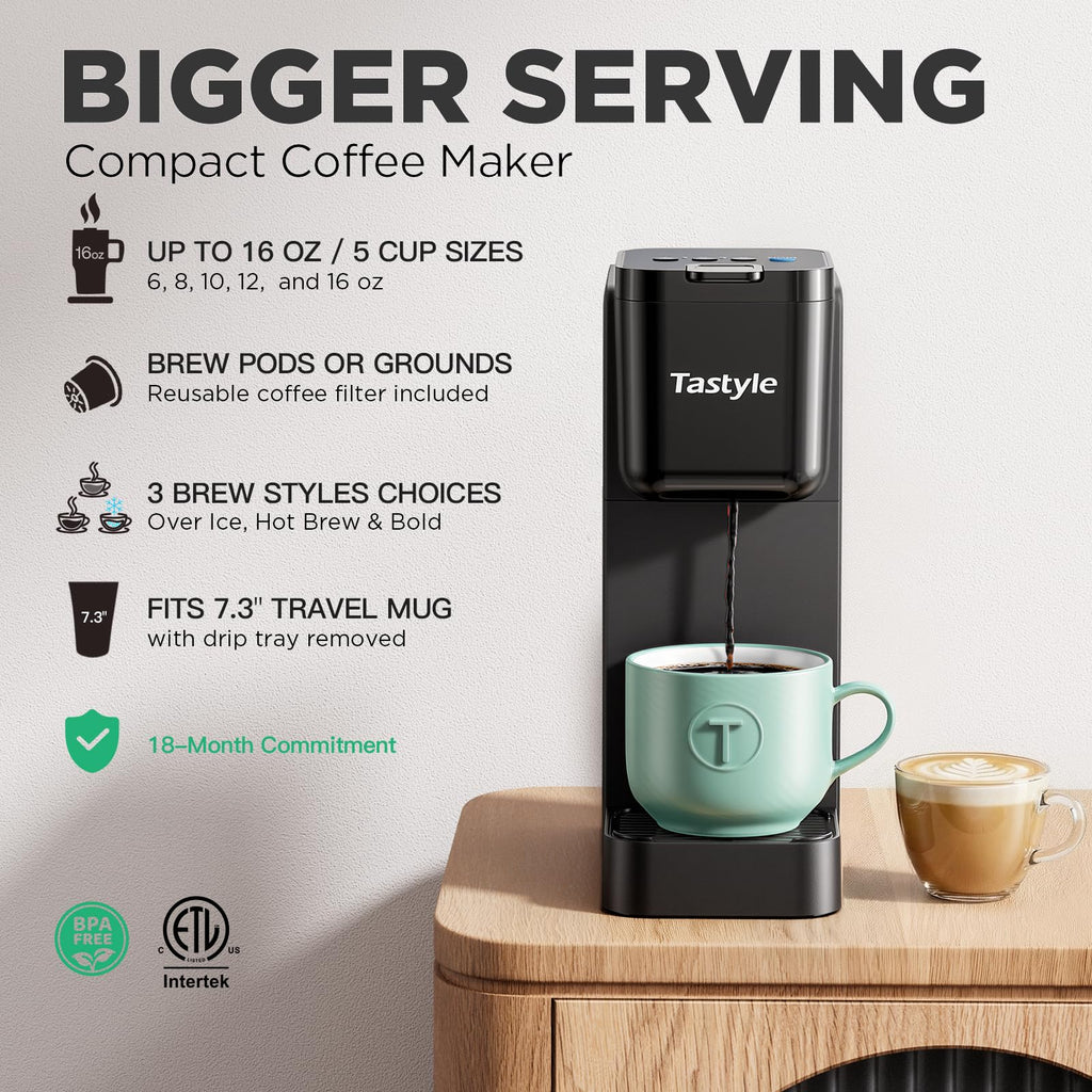 Single Serve Coffee Maker with Bold Brew Y46035