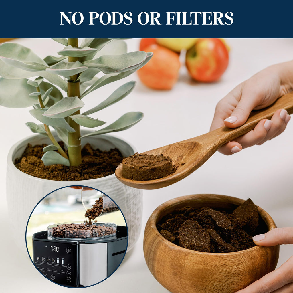 Drip Coffee Maker with Built-In Grinder W812
