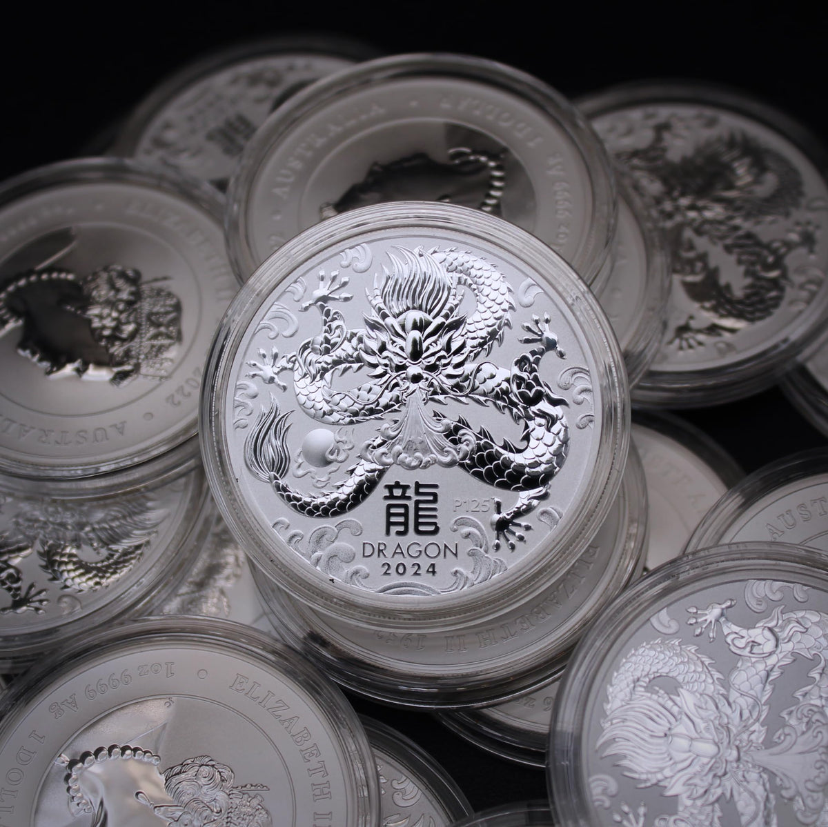 1 oz Australian Silver Year of the Dragon Coin Z11885