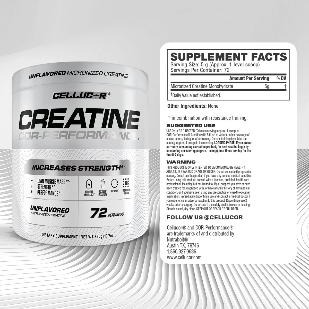 Creatine Monohydrate 72 Servings Q23848
