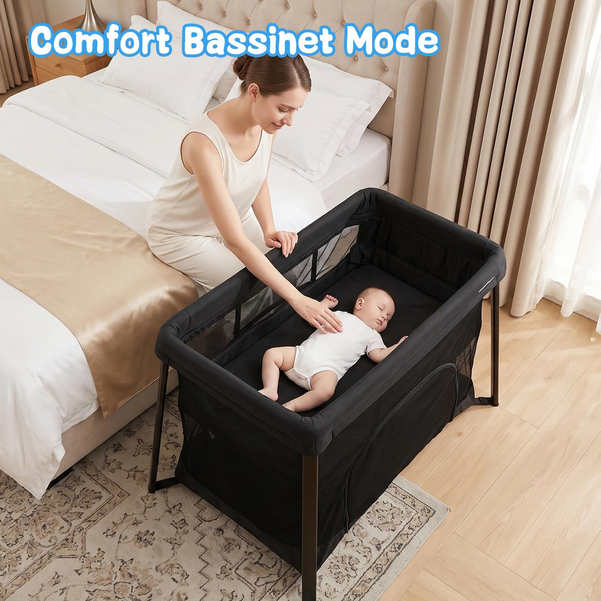 Portable Playpen with Bassinet U1889